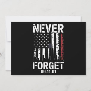 Nooit vergeten Herdenkingsdag 11 september 2001  Kaart