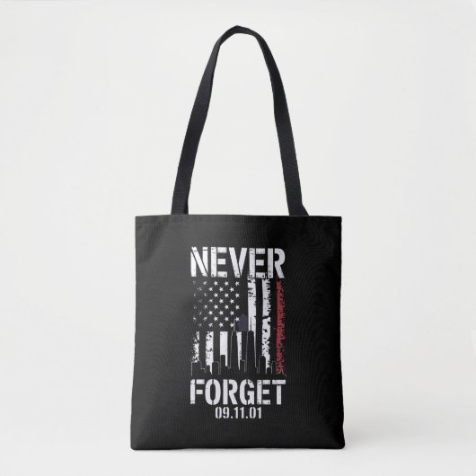 Nooit vergeten Herdenkingsdag 11 september 2001 Tote Bag (Voorkant)