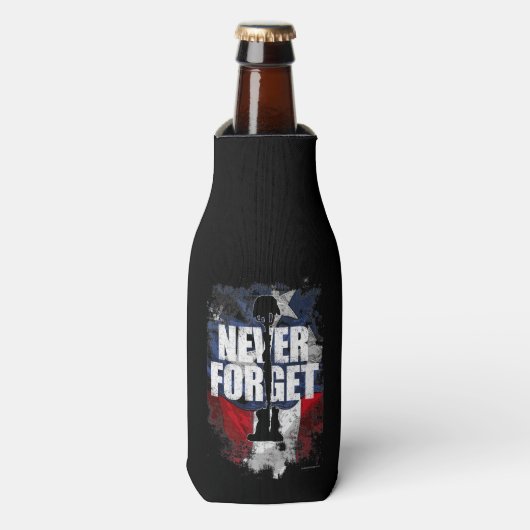 Nooit Vergeten (Herdenkingsdag) Flesjeskoeler (Fles Voorkant)
