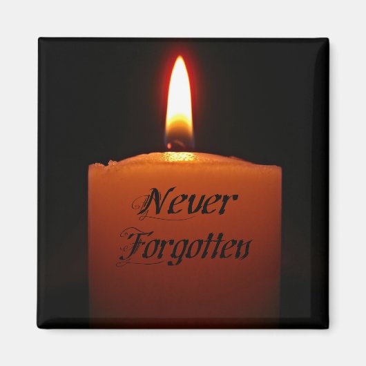 Nooit vergeten herinnering Kandelvlam Magneet (Voorkant)