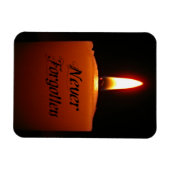 Nooit vergeten herinnering Kandelvlam Magneet (Horizontaal)