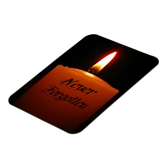 Nooit vergeten herinnering Kandelvlam Magneet (Linkerzijde)
