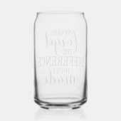 Nooit vergeten het verschil dat je hebt gemaakt blikvorm glas (Voorkant)