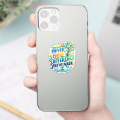 Nooit vergeten het verschil dat je hebt gemaakt | sticker (Telefoon)