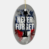 Nooit vergeten keramisch ornament (Rechts)