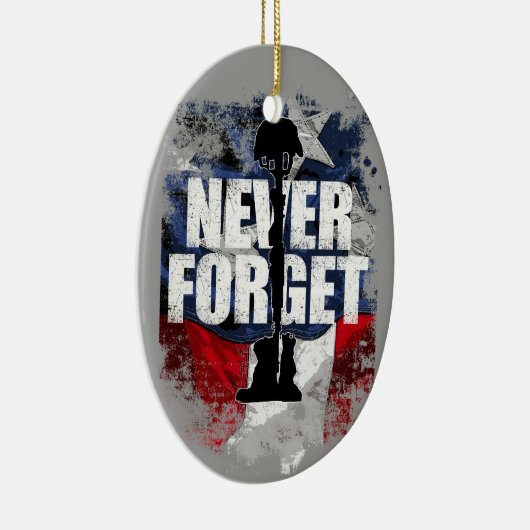 Nooit vergeten keramisch ornament (Rechts)