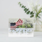 Nooit vergeten - Memorial Day Briefkaart (Staand voorkant)