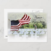 Nooit vergeten - Memorial Day Briefkaart (Voorkant / Achterkant)