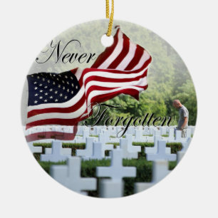 Nooit Vergeten - Memorial Day Keramisch Ornament
