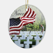Nooit vergeten - Memorial Day Keramisch Ornament (Links)