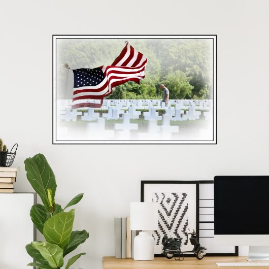 Nooit vergeten - Memorial Day Poster (Thuiskantoor)