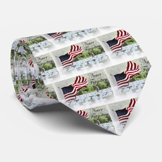 Nooit vergeten - Memorial Day Stropdas (Opgerold)