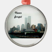 Nooit vergeten metalen ornament (Voorkant)