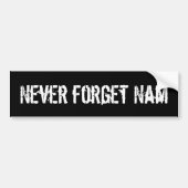 Nooit vergeten Nam bumper sticker (Voorkant)