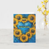 Nooit Vergeten Oekraïne Oorlogsherdenkingskaart Kaart (Gele Bloem)