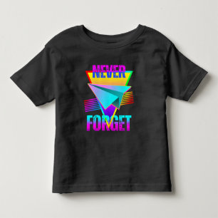 Nooit vergeten papieren vliegtuig kinder shirts
