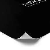 Nooit vergeten - Poster (aanpasbaar) (Hoek)