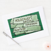 Nooit vergeten rechthoekige sticker (Envelop)