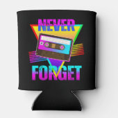 Nooit Vergeten Retro Cassetterecorder Blikjeskoeler (Achterkant)