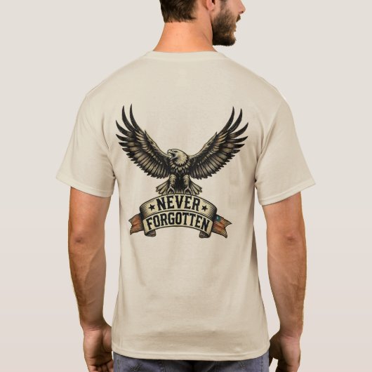 "Nooit vergeten" T-shirt (Achterkant)