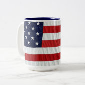 Nooit vergeten tweekleurige koffiemok (Voorkant links)