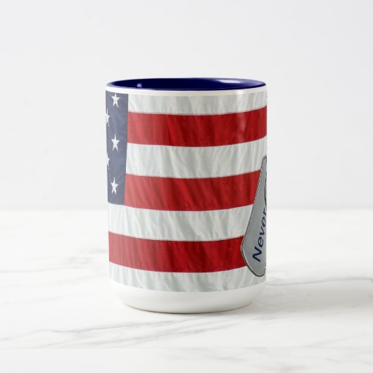 Nooit vergeten tweekleurige koffiemok (Center)