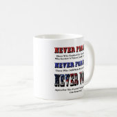 NOOIT VERGETEN, VERGETEN, OPNIEUW STEMMEN VOOR SNE KOFFIEMOK (Voorkant rechts)