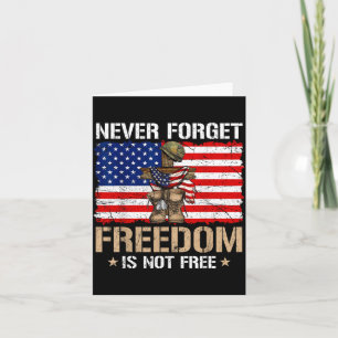 Nooit vergeten Vrijheid Is Geen Memorial Day Vlag  Kaart