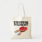 Nooit verkeerd om het spel ping pong canvas tas sp (Voorkant)