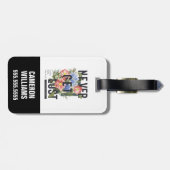 Nooit verloren Floral Slogan krijgen Bagagelabel (Achterkant horizontaal)