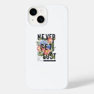 Nooit verloren Floral Slogan krijgen Case-Mate iPhone 14 Hoesje