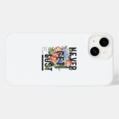 Nooit verloren Floral Slogan krijgen Case-Mate iPhone Case (Achterkant (horizontaal))
