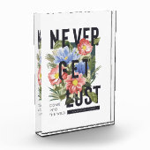 Nooit verloren Floral Slogan krijgen Fotoblokken (Links)