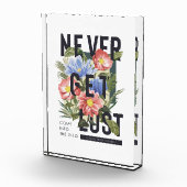 Nooit verloren Floral Slogan krijgen Fotoblokken (Rechts)