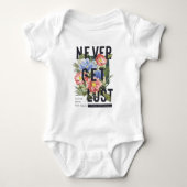 Nooit verloren Floral Slogan krijgen Romper (Voorkant)