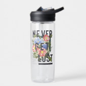 Nooit verloren Floral Slogan krijgen Waterfles (Links)