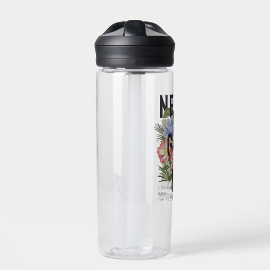 Nooit verloren Floral Slogan krijgen Waterfles (Voorkant)