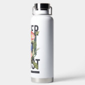 Nooit verloren Floral Slogan krijgen Waterfles (Achterkant)