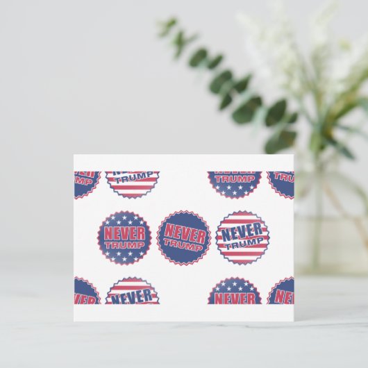 nooit vertrouwen briefkaart (Staand voorkant)