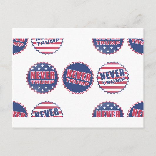 nooit vertrouwen briefkaart (Voorkant)