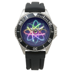 Nooit vertrouwen in tijd   Funny Science Gifts Horloge