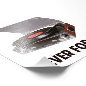 Nooit vinylrecordspelers vergeten foto afdruk (Hoek)