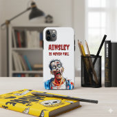 Nooit Volledige Zombie Funny Ondode Waterverf Ontw Case-Mate iPhone Case