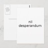 Nooit wanhopen briefkaart (Voorkant / Achterkant)