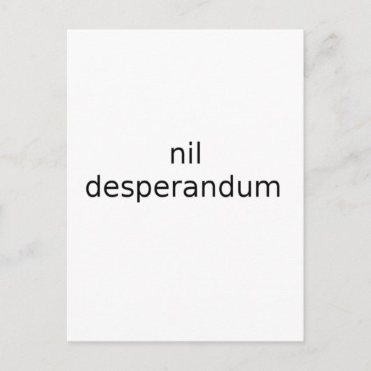 Nooit wanhopen briefkaart (Voorkant)