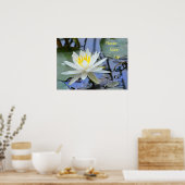 Nooit Waterlily opgeven Poster (Keuken)
