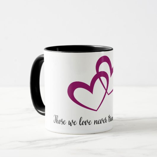 Nooit weggegaan mok (Voorkant links)