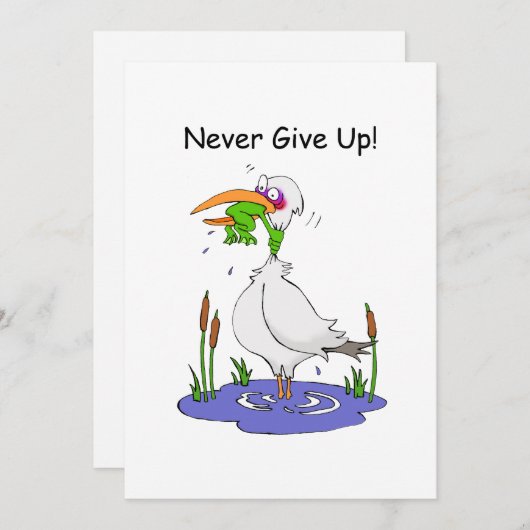 Nooit Wenskaart opgeven (Voorkant / Achterkant)