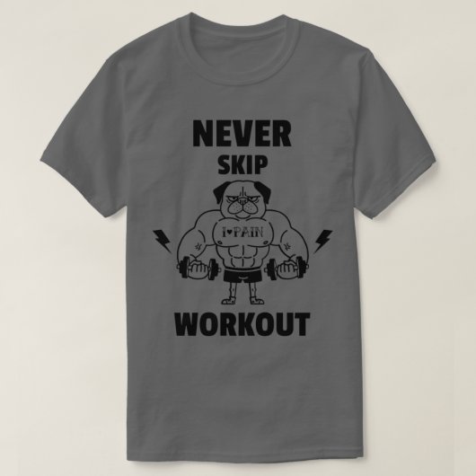 Nooit werkuitval overslaan t-shirt (Design voorkant)