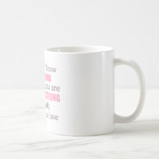 Nooit weten hoe sterk je bent koffiemok